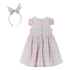 Andy & Evan  Toddler  Gingham Sun Dress.
