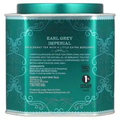 Harney & Sons Earl Grey Imperial, Black Tea with Bergamot, 30 Sachets, 2.67 oz (75 g)