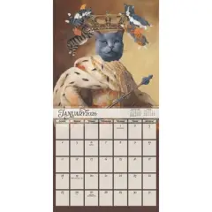 Trends International 2026 Portraits of a Feline Carol Lew 12"x12" Wall Calendar