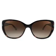 Kate Spade KS AUGUSTA/G/S 2NL Womens Square Polarized Sunglasses Havana Pattern Green 54mm