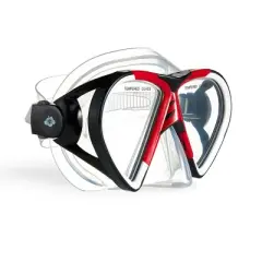 Hawaii Divers Leilani Snorkel Set &ndash; Black/Red (Adult L/XL)