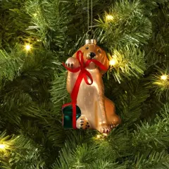 Christmas Glass Dog Ornament - Wondershop&trade;