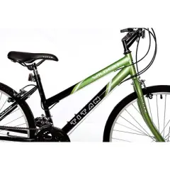 Titan Bikes Wildcat 12-Speed Women's Mountain Bike with Adjustable Saddle Height, Lime Green/Black