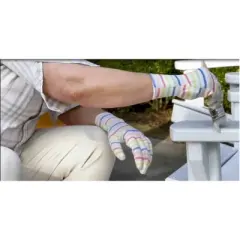 3pk Striped Rubber Garden Gloves - Ultimate Innovations