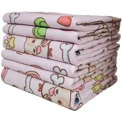 Everywhere Essentials Washable Pet Pads for Dogs Pink Puppy 36" X 41"