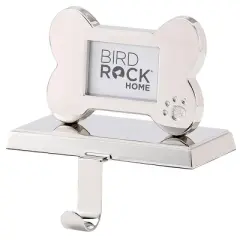BirdRock Home Dog Bone Photo Frame Stocking Holder for Mantle