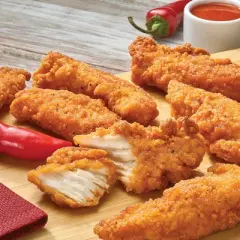 Just Bare Lightly Breaded Spicy Chicken Breast Strips - Frozen - 24oz