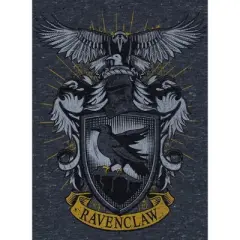 Harry Potter Ravenclaw House Crest Men's Navy Heather T-shirt