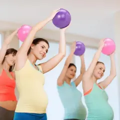 Toyzone World Exercise Resistant Stability Fitness Ball Pink and Purple