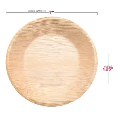 Smarty Had A Party 13 oz. Palm Leaf Eco Friendly Soup Bowls - 100 pcs