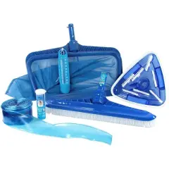 Swim Central 50-Inch HydroTools Premium Swimming Pool Cleaning and Maintenance Kit with Test Strips