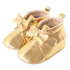 Little Treasure Baby Girl Cotton Bodysuit, Pant and Shoe 3pc Set, Girl Baby Bear