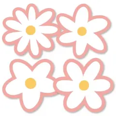 Big Dot of Happiness Pink Daisy Flowers - Decorations DIY Floral Party Essentials - Set of 20