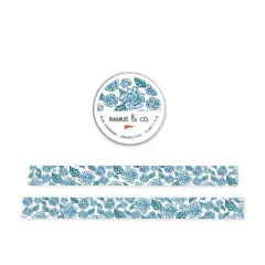 Illustrated Masking Tape by Ramus & Co - 3ct Rolls, Assorted Rolls (Chatham + Hydrangeas + Peonies)