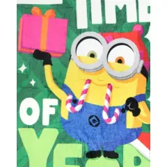 Despicable Me Minions Holiday Throw Blanket 46" x 60" Soft Fleece Throw Blanket