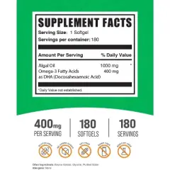 BulkSupplements Algal Oil Softgels - Omega-3