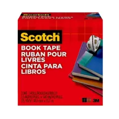 Scotch&reg; Book Tape, 1-1/2 in x 15 yd Roll