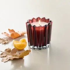 Seasonal Ribbed Glass Jar Candle 7oz - Hearth & Hand&trade; with Magnolia