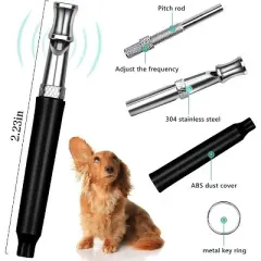 2 Pack Dog Whistle, Adjustable Ultrasonic Silent Dog Whistle, Professional Recall Dog Training Whistles