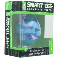 University Games Smart Egg 1-Layer Level 2 Labyrinth Puzzle | Shark