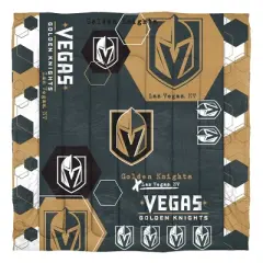 NHL Vegas Golden Knights Hexagon Comforter Set