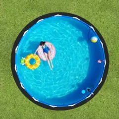 VEVOR 12ft Round Pool Liner Pad, Pool Liner Pad for Above Ground Swimming Pools, Extra-Thick Pool Mat, Prevents Punctures, Black