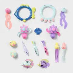 Pool Toy Value Pack Sea Life Theme SMS Dive Toys - Sun Squad&trade;: 16 Polystyrene Pieces