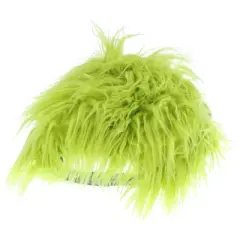 Dr. Seuss Hat Grinch Fur Hair Costume Snapback Cap Green
