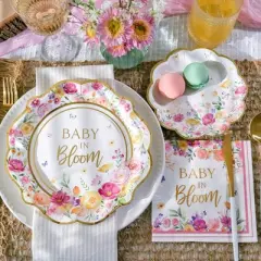 Kate Aspen 62 pcs Baby in Bloom Tableware Set
