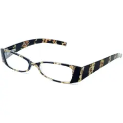 Calabria 760 Animal Print Reading Glasses with Matching Case (Gold, 1.50)