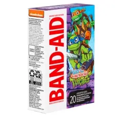 Band-Aid Brand Adhesive Bandages for Kids' - Nickelodeon TMNT - Assorted Sizes - 20ct