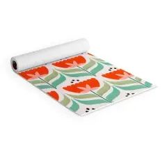 Showmemars Retro Tulips Pattern (6mm) 24" x 70" Yoga Mat - Society6