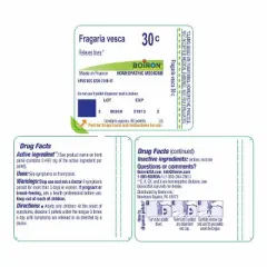 Fragaria Vesca 30C by Boiron Homeopathic Single Medicine For First Aid  -  80 Pellet