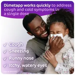 Children's Dimetapp Day/Night Cold, Cough & Congestion Relief Liquid - Dextromethorphan - Grape Flavor - 4 fl oz/2pk