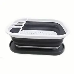 SAMMART 12L (3.17 Gallon) Collapsible Dish Drainer with Tray