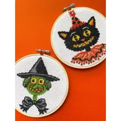 Mary Engelbreit Black Cat Counted Cross Stitch Kit: Intermediate Level