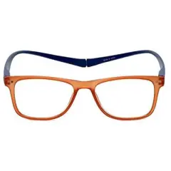 Magz Astoria Magnetic Front Connecting Reading OR Blue Light Glasses OR Transition Photochromic in Matte Orange