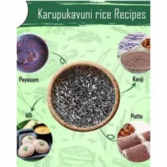 Shastha Premium Heritage Karuppu Kavuni Rice / Black Rice - Pack of 5 &times; 2 lbs