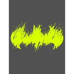 Batman Neon Green Faded Logo Black T-shirt Toddler Boy to Youth Boy