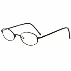 Flex Plus by Vivid FP-84 Designer Reading Eye Glasses in Matte Black 46mm +2.00 | Ladies | Oval Shape | X-Small Fit