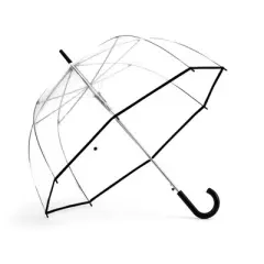 ShedRain Bubble Umbrella - Clear: Auto-Open Solid Plastic Handle, 52" Span