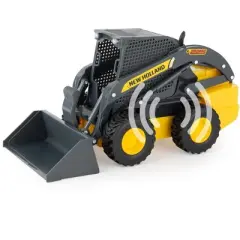 Tomy 1/16 Big Farm Yellow New Holland L225 Skid Steer Set with Accessories 47351