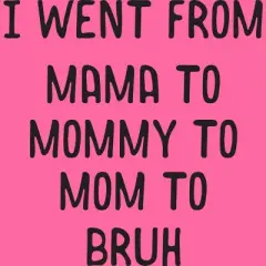 Women's Design By Humans Went From Mama to Bruh Text By NikkiArtworks Racerback Tank Top