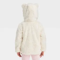 Toddler Faux Fur Bear Jacket - Cat & Jack&trade; Off-White