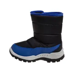 Beverly Hills Polo Club Boys Girls Snow Boots Kids Outdoor Warm Waterproof Slip Resistant Winter Boots with hook-and-loop closure (Toddler)