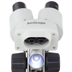 Kids' Portable Battery Powered Stereo Microscope with Dual LED Lights - AmScope