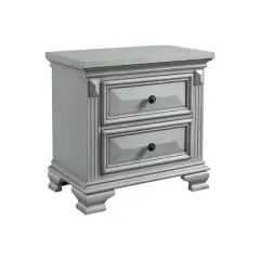 Trent 2 Drawer Nightstand Gray - Picket House Furnishings