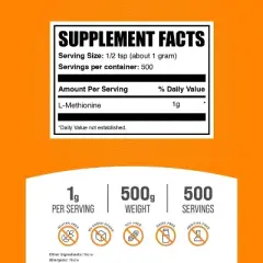 BulkSupplements L-Methionine Powder