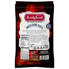 Bridgford Sweet Baby Ray&rsquo;s Beef Jerky Sweet Teriyaki 10 oz - High Protein Beef Jerky Teriyaki for On the Go Snacking and Busy Lifestyles