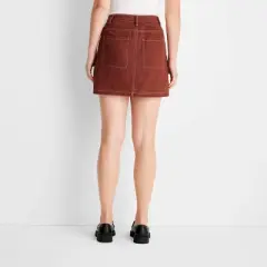 Women's Saddle Wrap Mini Skirt -  Future Collective&trade; with Reese Blutstein Rust